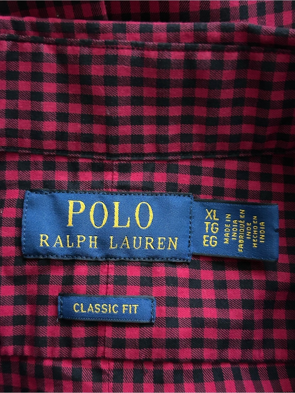 Polo Ralph Lauren Classic Fit Gingham Long Sleeve Button Down Shirt - Picture 4 of 7
